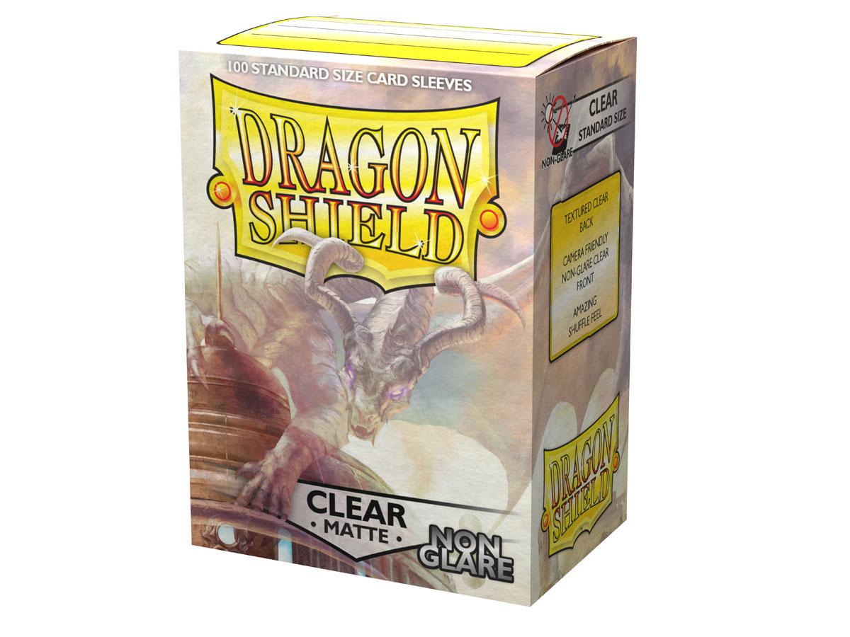 Dragon Shield 100 Count Standard Size Sleeves Matte Non-Glare Clear 