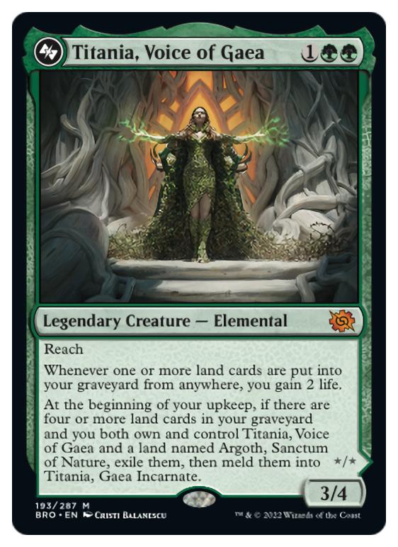 Cards - Titania, Voice of Gaea